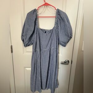Old Navy Blue Checkered Dress